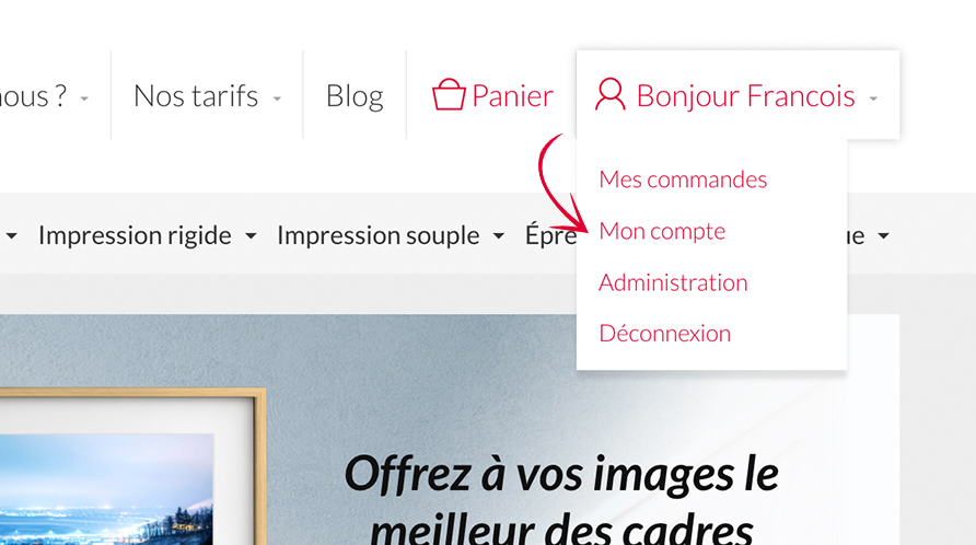 Cr&eacute;er votre compte