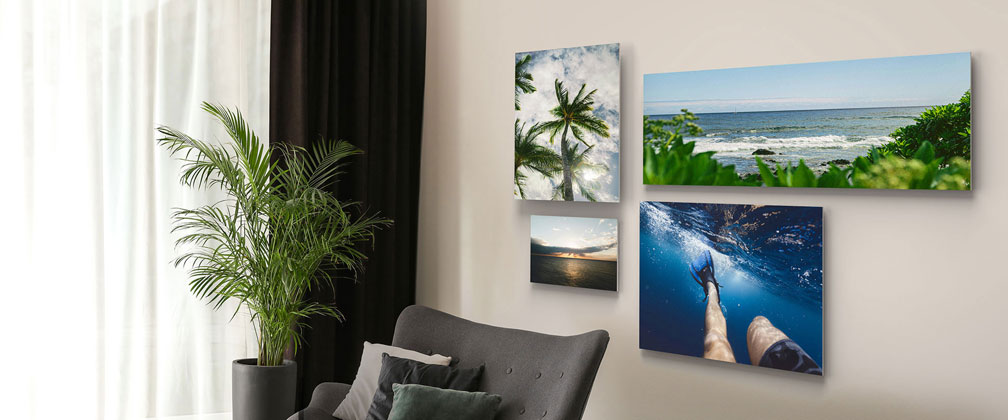 Photo contrecollée sur Alu