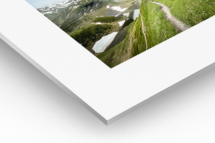 Photo contrecollée sur Alu