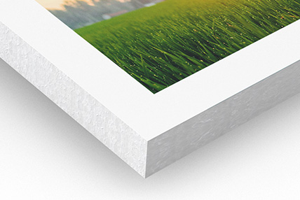 Photo contrecollée sur Carton Plume